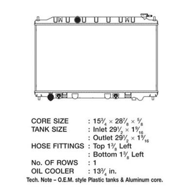CSF Radiators 2944 Nissan Altima 2.5 L