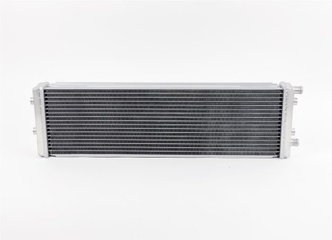CSF Heat Exchangers 8030 Exchanger, Dual Pass, Aluminum, Polished, Drain Plug, Mounting Brackets, Each