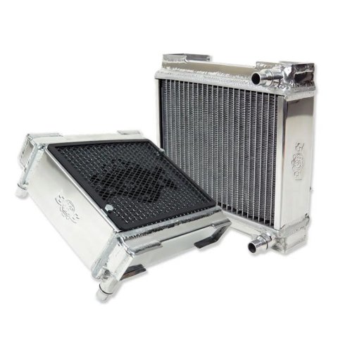 CSF Radiators 8198 Radiator, Replacement, Aluminum, Polished, Mercedes Benz, Each