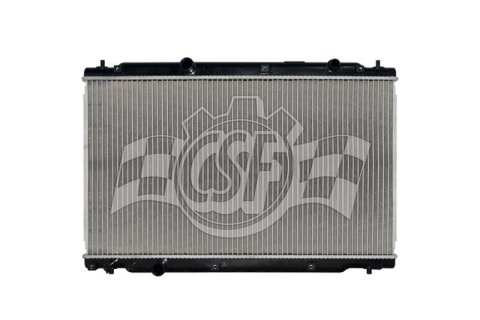 CSF Radiators 3952 Radiator, Aluminum/Plastic, Natural, Downflow, Upper Driver Side Inlet, Lower Driver Side Outlet, for use on Honda®, Each