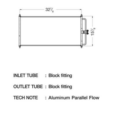 CSF Air Conditioning Condensers 10682 Condenser, Aluminum, Black, Ford, Lincoln, Each