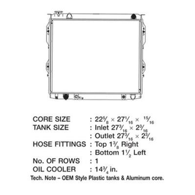 CSF Radiators 3235 Toyota Tundra