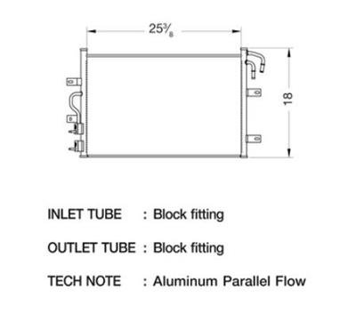 CSF Air Conditioning Condensers 10679 Condenser, Aluminum, Black, Ford, Lincoln, Each