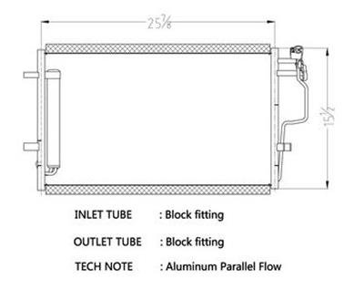CSF Air Conditioning Condensers 10777 Condenser, Aluminum, Black, Mazda, Each