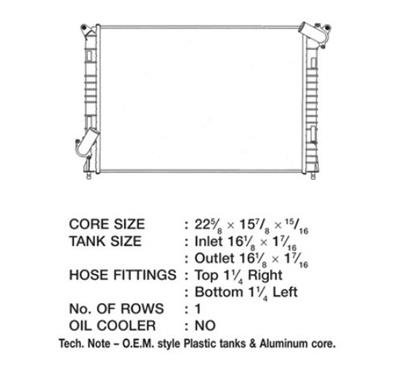 CSF Radiators for 2002-2007 COOPER - 3194 Radiator, OE Replacement, Aluminum/Plastic, Natural, Mini, Cooper S, Each