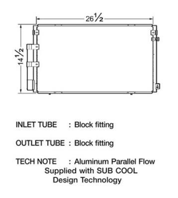CSF Air Conditioning Condensers 10429 Condenser, Aluminum, Natural, Toyota, Each