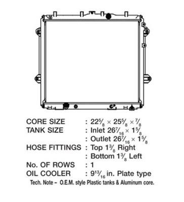 CSF Radiators for 2010-2016 4RUNNER - 3698 Toyota 4Runner
