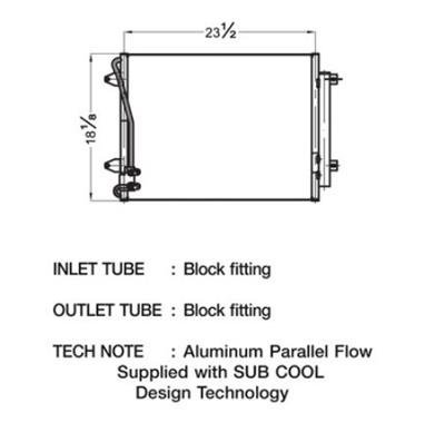 CSF Air Conditioning Condensers for 2009-2014 CC, 2012-2014 PASSAT - 10538 Condenser, Aluminum, Natural, Volkswagen, Each