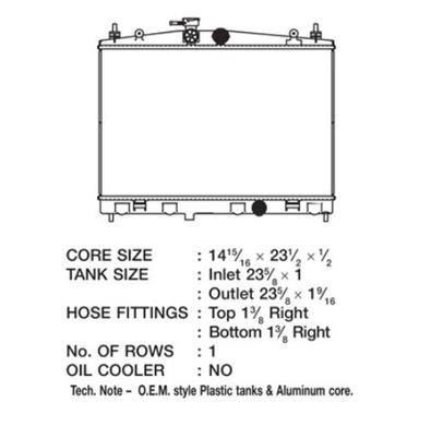 CSF Radiators 3432 Nissan Cube
