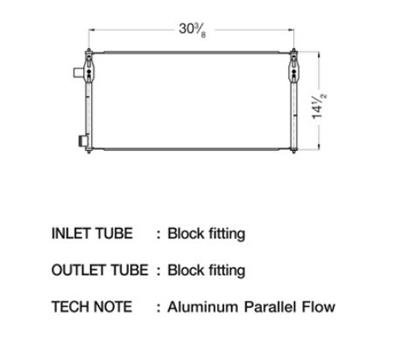 CSF Air Conditioning Condensers 10664 Condenser, Aluminum, Black, Ford, Each