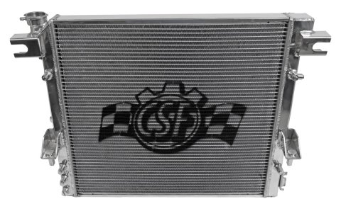 CSF Racing Radiators for 2007-2018 WRANGLER - 7036 Radiator, Racing, Aluminum, Polished, Jeep, JK Wrangler, Each
