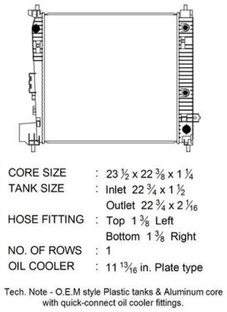 CSF Radiators for 2017-2019 ACADIA, 2019-2024 BLAZER, 2017-2022 XT5 - 3817 Radiator, Aluminum/Plastic, Natural, Crossflow, Upper Driver Side Inlet, Lower Passenger Side Outlet, Cadillac, Chevy, GMC, Each