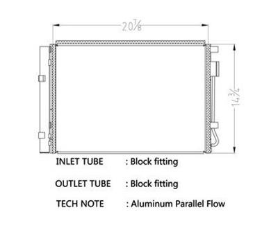 CSF Air Conditioning Condensers 10716 Condenser, Aluminum, Black, for use on Hyundai/Kia, Each