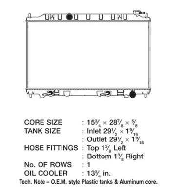 CSF Radiators 3131 Nissan Altima