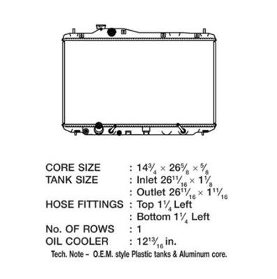 CSF Radiators 3643 Acura Ilx 13-14