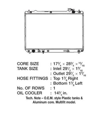 CSF Radiators 3473 Toyota Highlander V6