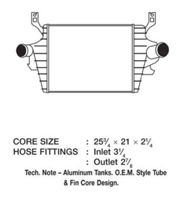 CSF Intercoolers 6013 Intercooler, Aluminum, Black, Ford, Each
