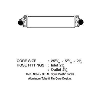 CSF Intercoolers 6064 Intercooler, Aluminum, Natural, Volvo, Each