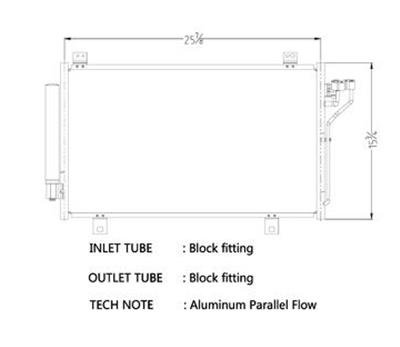 CSF Air Conditioning Condensers for 2014-2015 3 - 10731 Condenser, Aluminum, Black, Mazda, Each