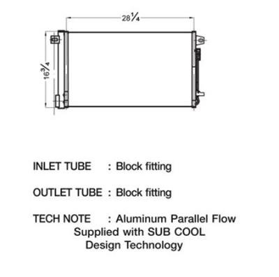 CSF Air Conditioning Condensers 10520 Condenser, Aluminum, Black, Buick, Each