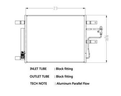 CSF Air Conditioning Condensers for 2014 2500, 3500 - 10753 Condenser, Aluminum, Black, Dodge, Each