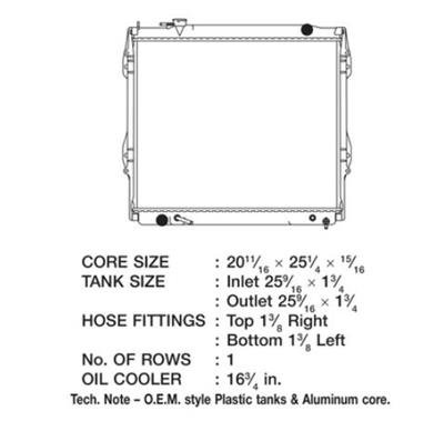 CSF Radiators 2826 Radiator, OE Replacement, Aluminum/Plastic, Natural, Toyota, Tacoma, Each