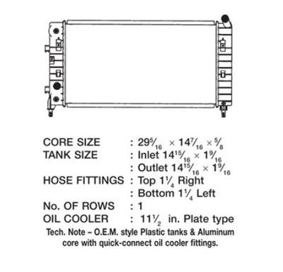 CSF Radiators 3262 Buick Lacrosse