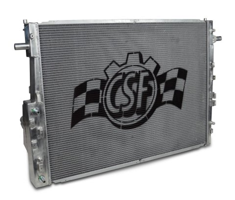 CSF Racing Radiators 7062 Radiator, Racing, Aluminum, Polished, Ford, Super Duty, 6.4L, Powerstroke, Each