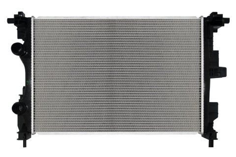 CSF Radiators 3884 Radiator, Aluminum/Plastic, Natural, Crossflow, Upper Driver Side Inlet, Lower Driver Side Outlet, Jeep, Each