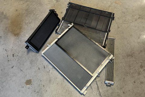 CSF Heat Exchangers for 2020-2025 X3, X4 - 8331 Exchanger, Aluminum, Natural, Front Mount, With Transmission Cooler Module, BMW, Kit