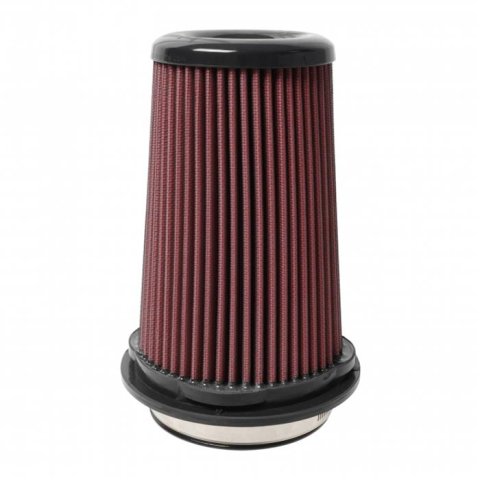 Injen Replacement Air Filter Elements X-1134-BR Element, Replacement, Conical Flanged, 4 in. Inlet, 9.25 in. Tall, 6 in. Base, 4 in Top, Red, Each