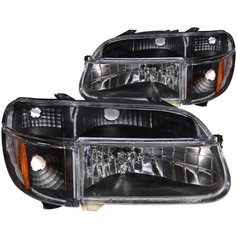 Anzo Headlights for 1995-2001 EXPLORER - 111039 Headlights, Clear Style, Clear Lens, Black Housing, Amber Corner, Ford, Pair