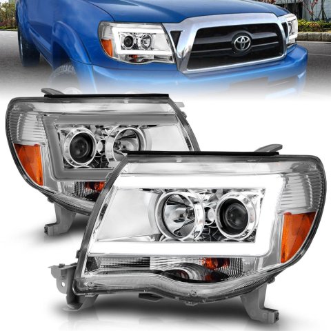 Anzo Headlights 111518 Headlight, Projector, Halogen, High/Low Beam, Clear Lens, Toyota, Truck, Pair