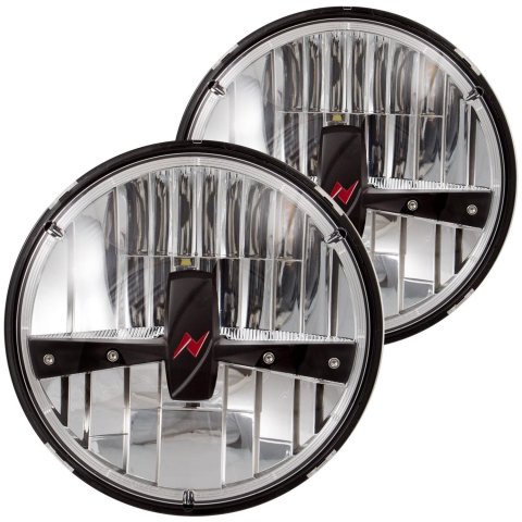 Anzo LED H4 Headlight Assemblies 881036 Assemblies, H4, Clear Lens, Black Housing, AMC, Buick, Chevy, Dodge, Ford, Volkswagen, Pair