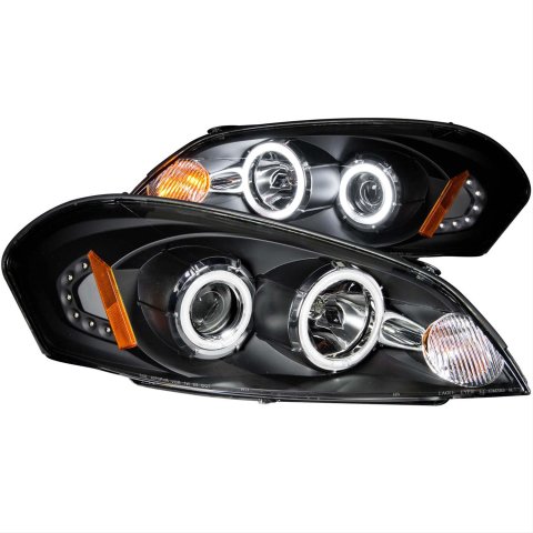 Anzo Headlights 121236 Headlights, Projector with Halo, Clear Lens, Black Housing, Chevy, Pair
