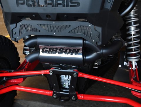 Gibson UTV Dual Side Exhaust Systems 98050 System, Exhaust, Rear Section, Black Ceramic Coated Stainless Steel, Black Ceramic Coated Tips, Polaris, Kit