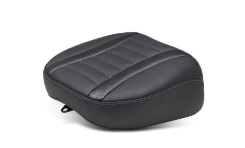 Mustang Motorcycle Seats Bucket and Bench 88402GM 23-24 HD CVO Rd Glide(ST), 2024 Rd Glide Str Glide Deluxe Pass Seat - Black/Gray Stitch
