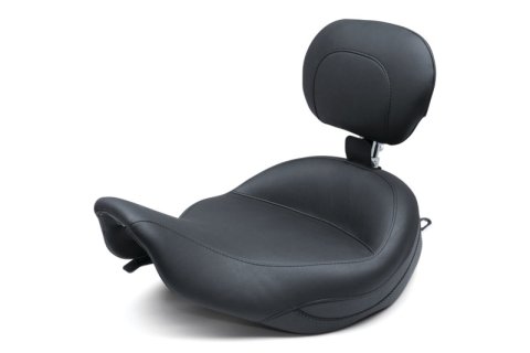 Mustang Motorcycle Seats Powersports 79457 97-07 Harley Rd King, 06-07 Str Glide, 00-05 Eagle Touring Solo Seat-Black