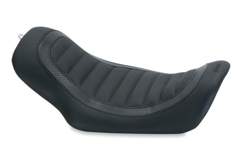 Mustang Motorcycle Seats Powersports 76988 06-17 Harley Dyna Jody Perewitz Design Solo Seat - Black