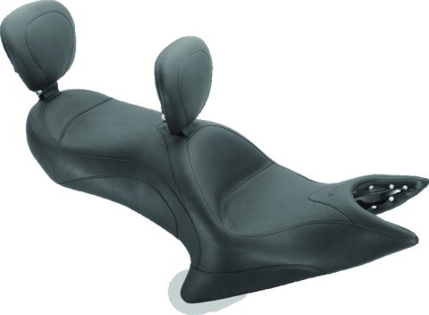Mustang Motorcycle Seats Powersports 75126 04-21 Harley Sportster Throwback 1PC Seat - Black