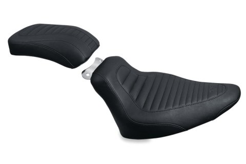 Mustang Motorcycle Seats Powersports 76737 00-15 Harley Softail Standard Rear Tire Tripper Passenger Seat - Black
