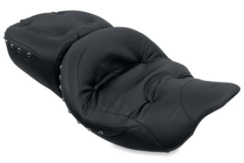 Mustang Motorcycle Seats Powersports 79606 08-21 Harley Electra Glide,Rd Glide, Rd King, Str Glide Touring 1PC Seat Regal - Black