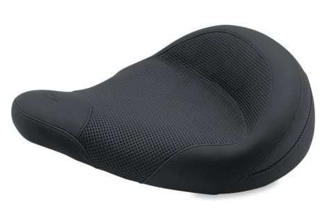 Mustang Motorcycle Seats Powersports 76455 83-21 Harley Electra Glide,Rd King Police Std Touring Solo Seat Textured - Black