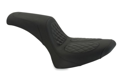 Mustang Motorcycle Seats Powersports 76891 84-06 Harley Standard Rear Tire Fastback 1PC Seat - Black