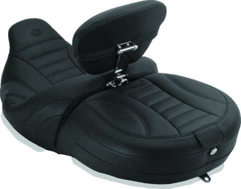 Mustang Motorcycle Seats Powersports 76340 00-08 Honda VT1100 Sabre, 97-08 Spirit, 87-97 Shadow, Ace 95-01 DayTripper 1PC Seat - Black