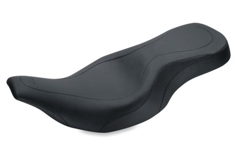 Mustang Motorcycle Seats Powersports 76587 97-07 Harley Electra Glide, Rd Glide Wide Tripper 1PC Seat - Black