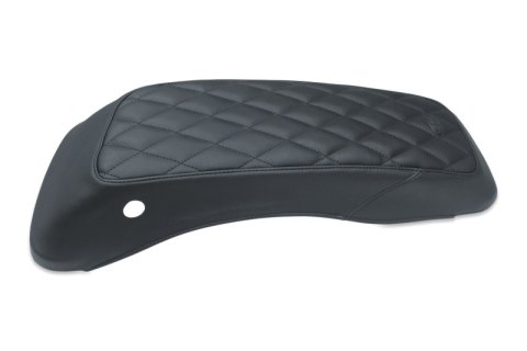 Mustang Motorcycle Seats Saddle Bag Mounts and Accessories 77639 08-21 Harley FL Touring Harley Saddlebag Lid Covers Diamond Stitch - Black