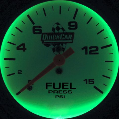 QuickCar Extreme Gauges 611-7000 Gauge, Extreme, Fuel Pressure, Mechanical, Analog, 0-15 psi, 2 5/8 in. Diameter, Each