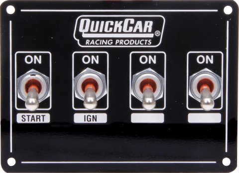 QuickCar Ignition Control Panels 50-7411 Extreme 4 Switch Dual Weatherpacked