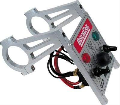 QuickCar Panel Mounting Brackets 66-940 Brackets, Gauge/Switch Panel, Roll Bar Mount, 1.750 in. Bar, Aluminum, Natural, Pair